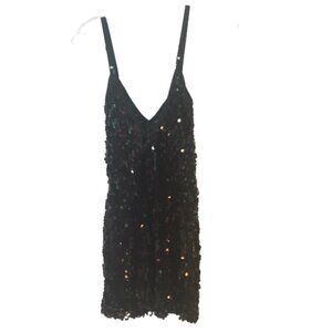 KLD Signature Black Sequin Tank